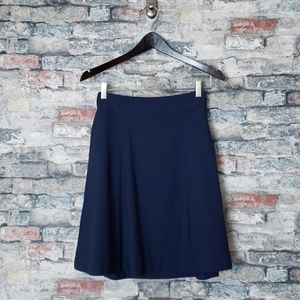 ZARA TRAFALUC Pinstripe Skirt A-line Blue Medium